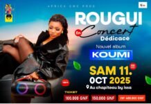 Musique: Rougui Fofana dédicacera son premier album “Koumi” ce 11 octobre !