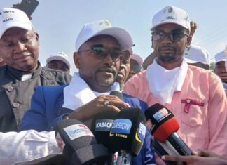 Dubréka : Une marche citoyenne massive pour soutenir la candidature de Mamadi Doumbouya