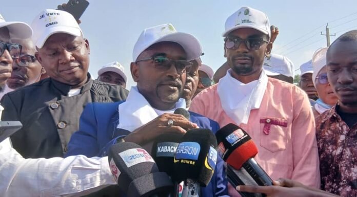 Dubréka : Une marche citoyenne massive pour soutenir la candidature de Mamadi Doumbouya