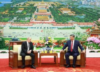 Xi Jinping et Vladimir Poutine s’entretiennent autour d’un thé à Beijing