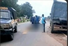 Kindia : collision mortelle entre une moto et un camion, un gendarme décède